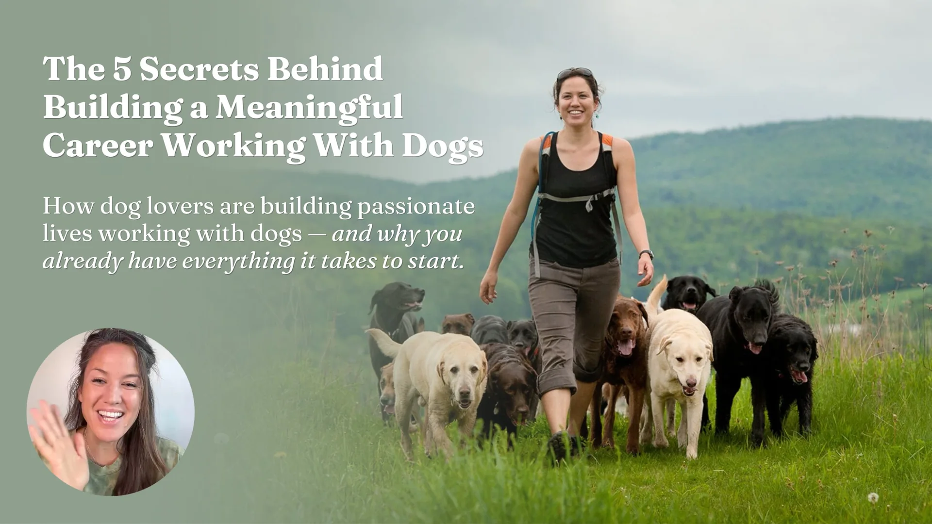 Masterclass: The 5 Secrets Behind Building a Meaningful Career Working With Dogs